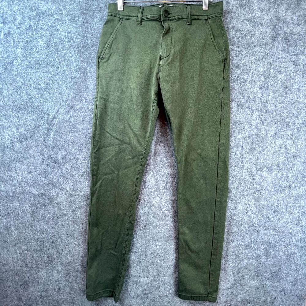 Shaping New Tomorrow Pants Womens 31 Green Skinny Preppy Academia Career Chic
